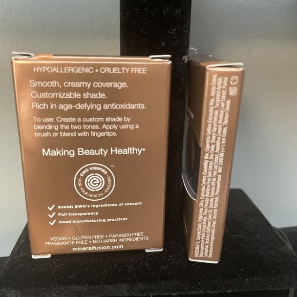 New, Lot of 2, Mineral Fusion Concealer Duo Deep Full Coverage .11 Oz - Picture 2 of 2